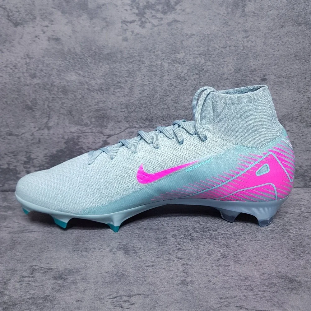 NIKE Zoom Mercurial Superfly 10 Elite FG Prism Pack Mens 12 Blue Pink FQ1454 301
